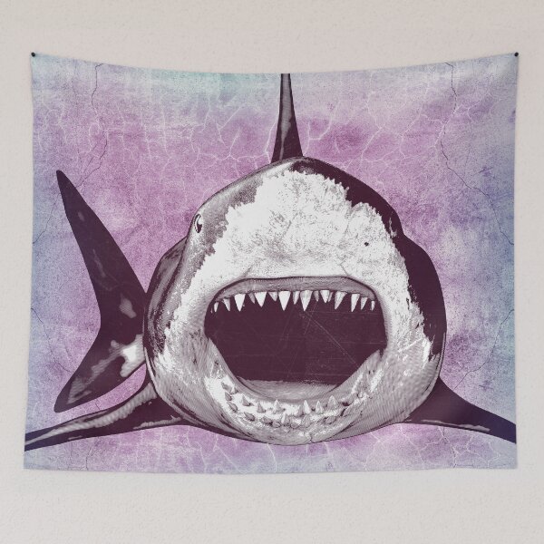 Item preview, Purple Great White Shark Open Jaws Frontal Attack designed and sold by Ghoul Enterprises.