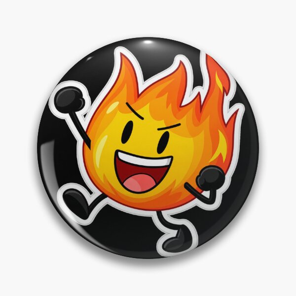 Item preview, BFDI Firey – Cute Fiery Flame Cartoon Fan Art designed and sold by raspeed.