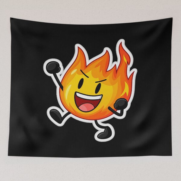Item preview, BFDI Firey – Cute Fiery Flame Cartoon Fan Art designed and sold by raspeed.