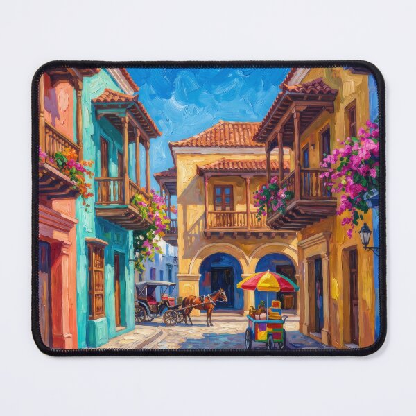 Item preview, Cartagena's Walled Old Town designed and sold by RedPeaStudio.
