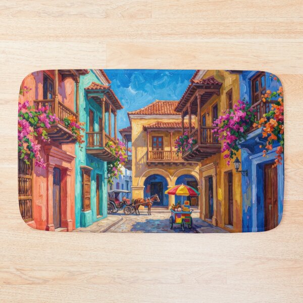 Item preview, Cartagena's Walled Old Town designed and sold by RedPeaStudio.