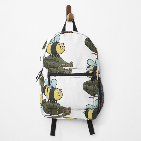 Item preview, Funny Bee With A Grenade Cartoon Insect Humor designed and sold by The Soapiest Goat.