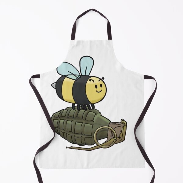 Item preview, Funny Bee With A Grenade Cartoon Insect Humor designed and sold by The Soapiest Goat.