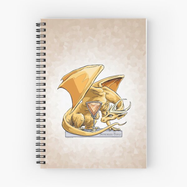 Item preview, Birthstone Dragon: November Topaz Illustration designed and sold by stephsmith.