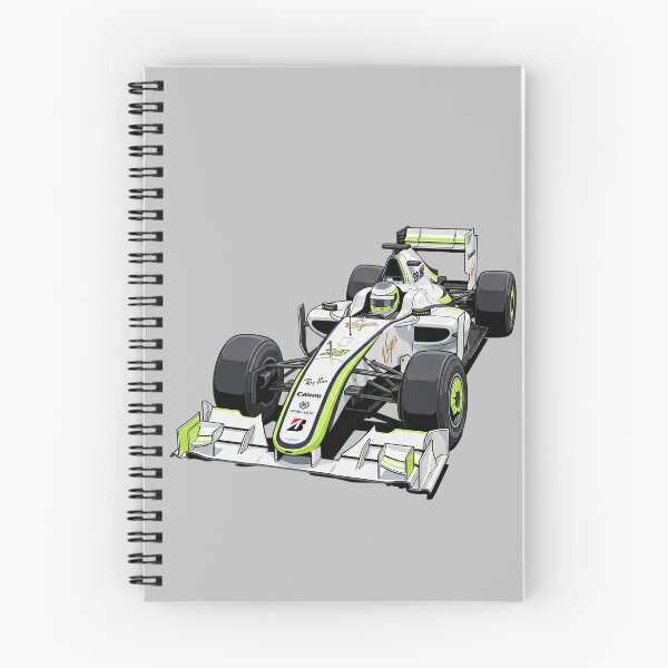 Item preview, 2009 Brawn GP BGP 001 Jenson Button World Champion F1 Racing Car Illustration designed and sold by Motorline44.