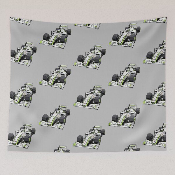 Item preview, 2009 Brawn GP BGP 001 Jenson Button World Champion F1 Racing Car Illustration designed and sold by Motorline44.