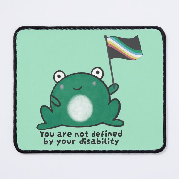 Item preview, Disability Frog 1 - not defined by disability designed and sold by Phoebe Liz Design.