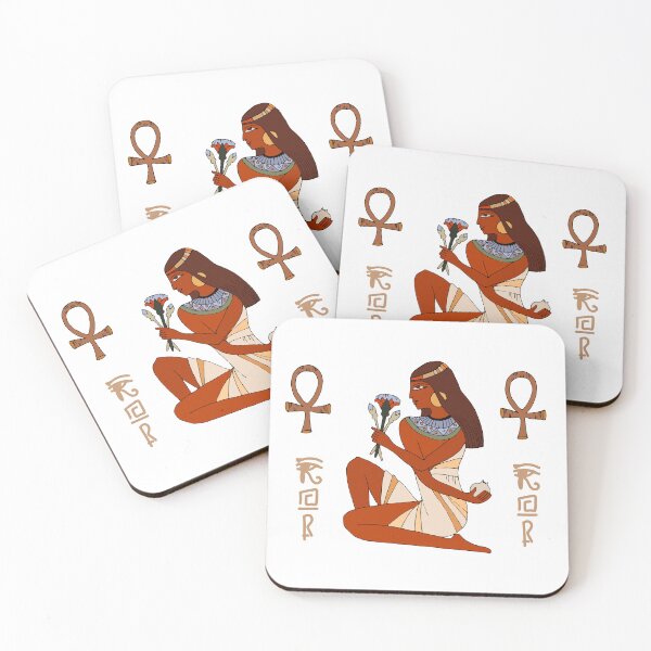 Item preview, Ancient Egyptian Woman Ankh | Egyptian Goddess Lotus | Ankh Symbol Egyptian Art designed and sold by GulfSignature.