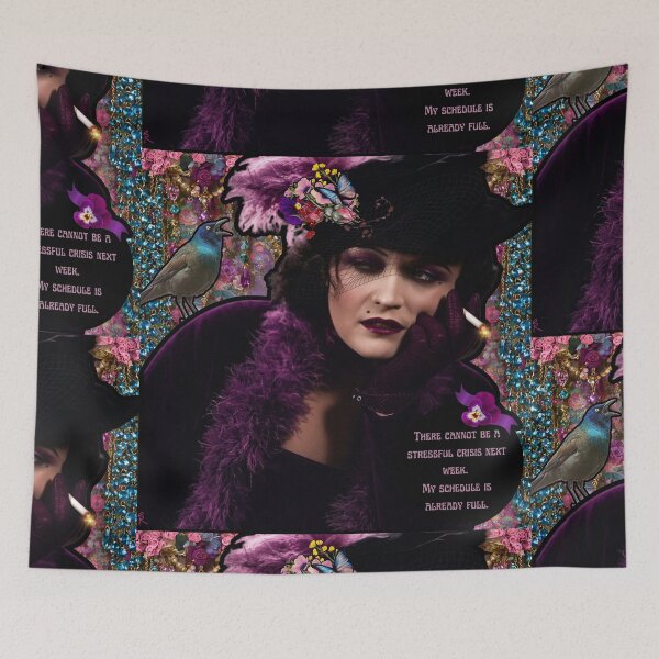 Item preview, Funny Work Schedule Quote (W/ Vintage Flapper) designed and sold by AsheDinaArt.