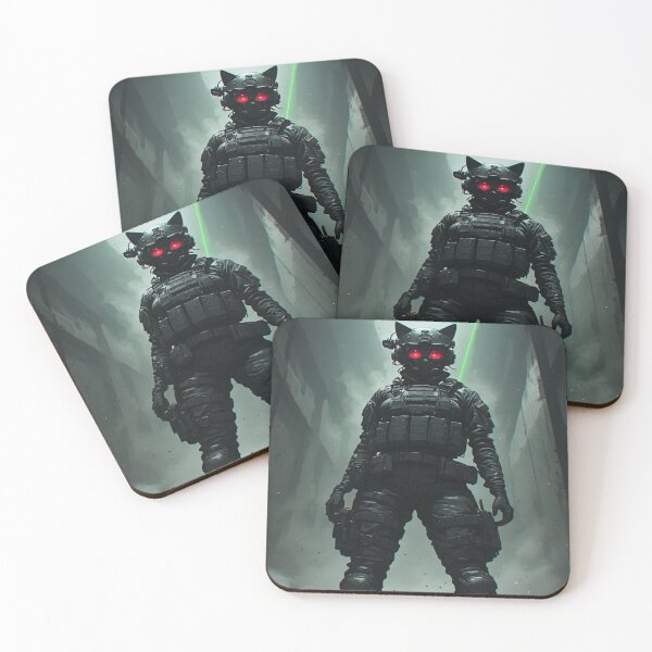 Item preview, Tactical Cyberpunk Neko Warrior designed and sold by JMAVILA ART.
