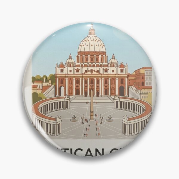 Item preview, Vatican City St. Peter’s Basilica & Square Travel Poster designed and sold by ElartedeNoel.
