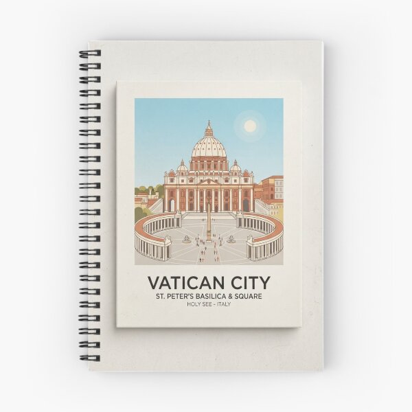 Item preview, Vatican City St. Peter’s Basilica & Square Travel Poster designed and sold by ElartedeNoel.