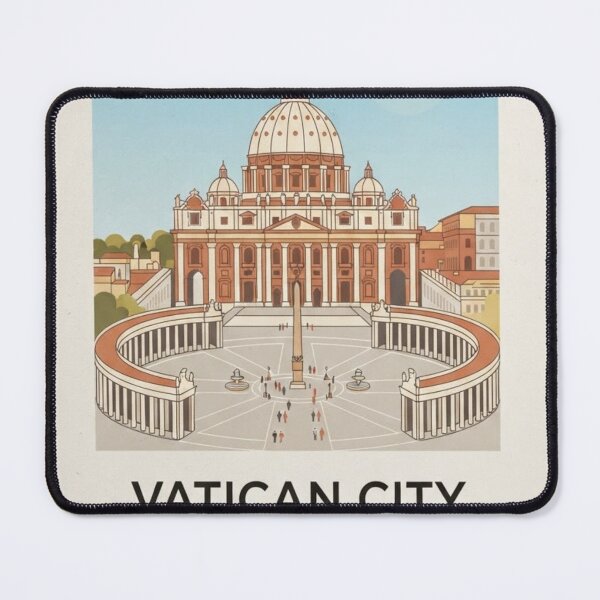 Item preview, Vatican City St. Peter’s Basilica & Square Travel Poster designed and sold by ElartedeNoel.