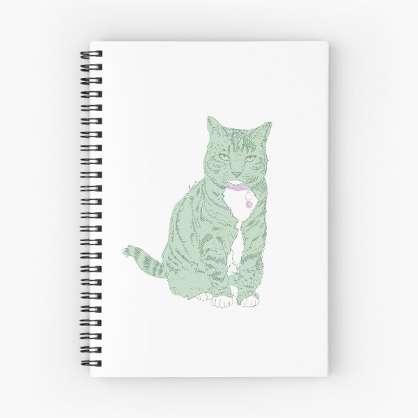 Item preview, Green cat sticker designed and sold by nova.draws.