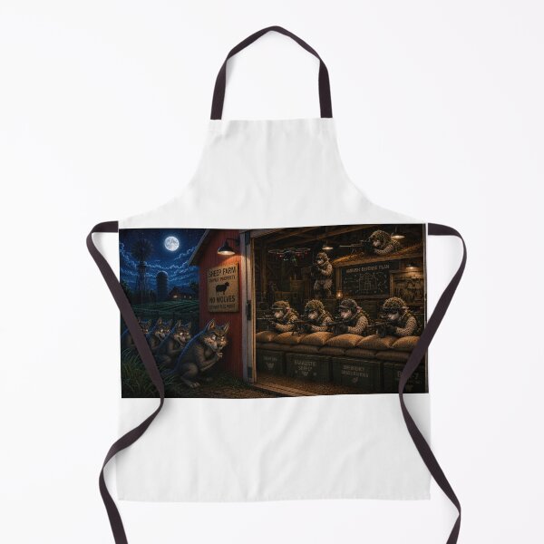 Item preview, Sheep ambushing wolves designed and sold by VECINDARIO MULTIVERSO.