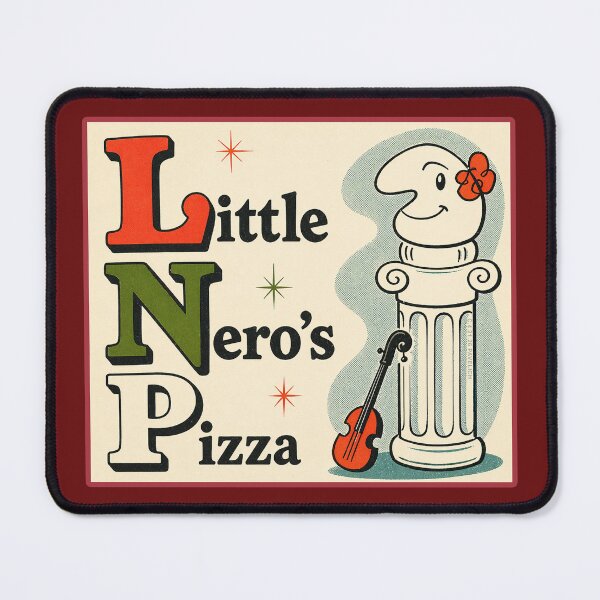 Item preview, Little Nero's Pizza Retro designed and sold by Normbot2000.