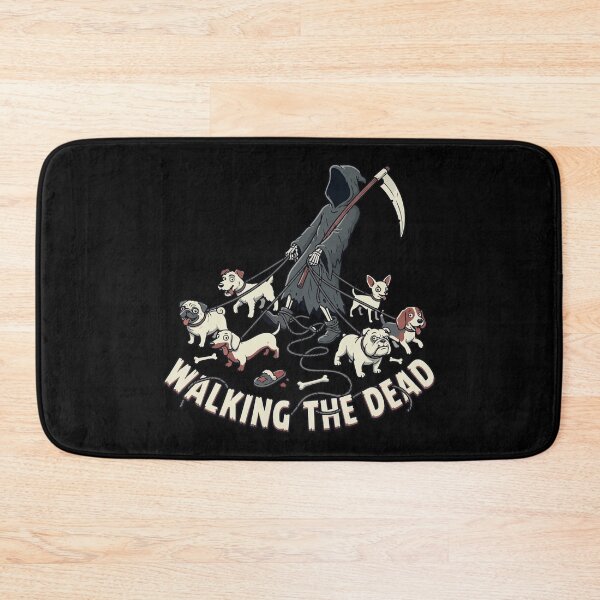 Item preview, HALLOWEEN Walking The Dead Funny Grim Reaper Dog Walker designed and sold by Uglyandcute.