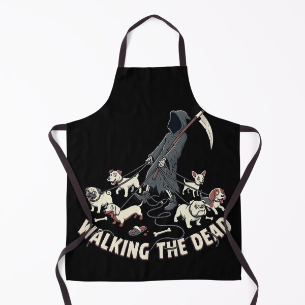 Item preview, HALLOWEEN Walking The Dead Funny Grim Reaper Dog Walker designed and sold by Uglyandcute.