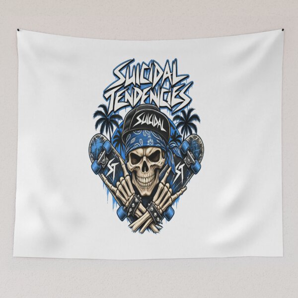 Item preview, Suicidal Tendencies Skate Skull – Punk Rock Skateboard Design designed and sold by CatLovers Studio.