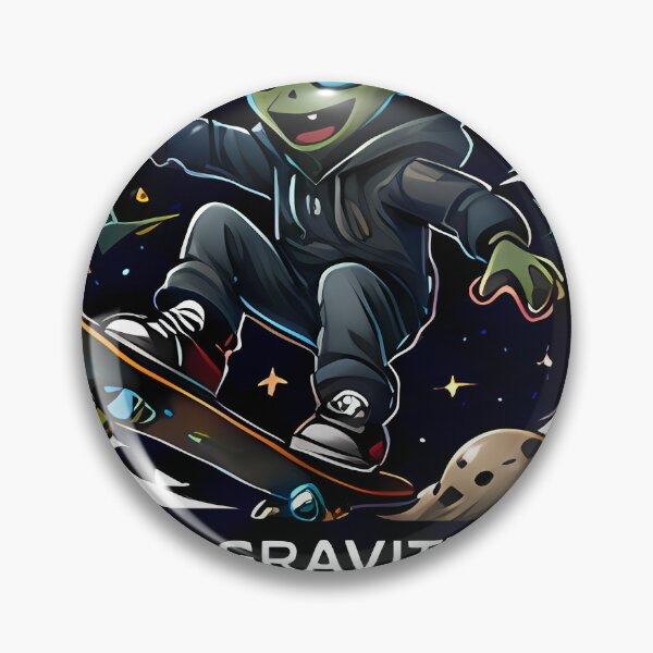 Item preview, No Gravity, No Problem 2026 — Alien Skateboarder designed and sold by ikramandco.