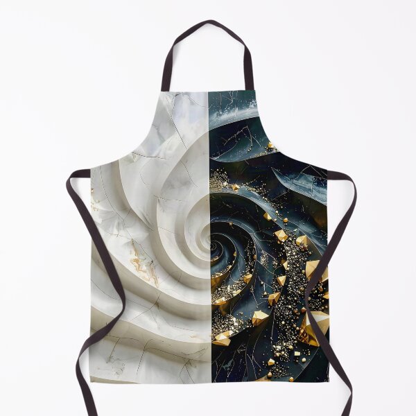 Item preview, Alabaster and Slate Geometric Spiral with Pyrite Accents designed and sold by Vicky Brago-Mitchell®.