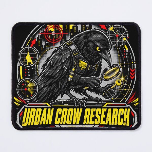 Item preview, Urban Crow Research Detective Bird Tech Graphic designed and sold by Ajdaprint.