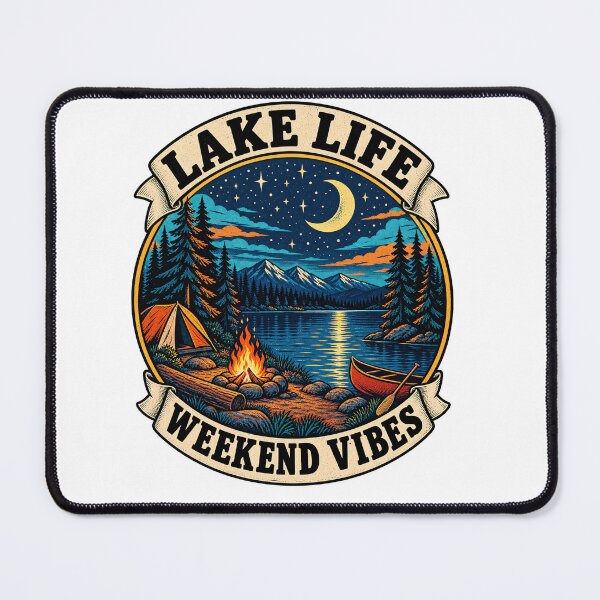 Item preview, Lake Life Vintage Camping Adventure designed and sold by urbinet.
