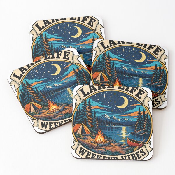 Item preview, Lake Life Vintage Camping Adventure designed and sold by urbinet.