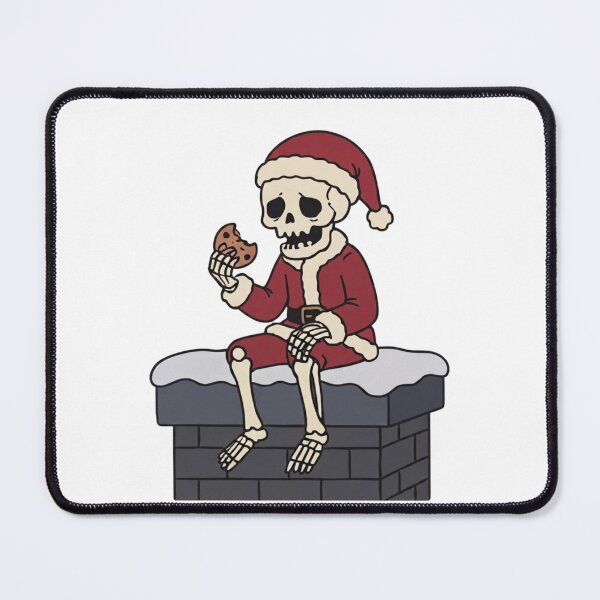 Item preview, Skeleton Santa Eating Cookies Chimney Funny Spooky Christmas Holiday designed and sold by wingoo22.