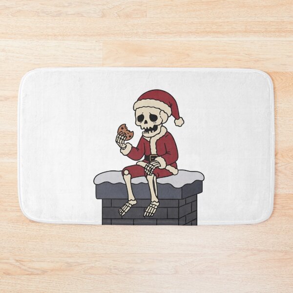 Item preview, Skeleton Santa Eating Cookies Chimney Funny Spooky Christmas Holiday designed and sold by wingoo22.