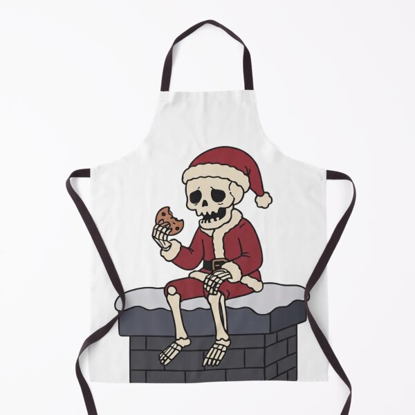 Item preview, Skeleton Santa Eating Cookies Chimney Funny Spooky Christmas Holiday designed and sold by wingoo22.