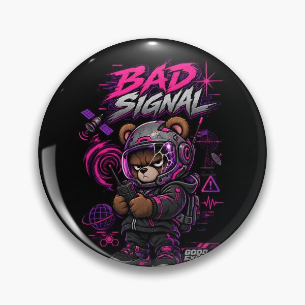 Item preview, Bad Signal Grumpy Bear Cyber Radio Graphic designed and sold by Ajdaprint.
