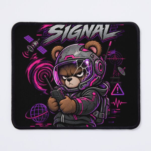 Item preview, Bad Signal Grumpy Bear Cyber Radio Graphic designed and sold by Ajdaprint.