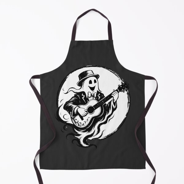 Item preview, Ghost Guitarist Vintage Horror Badge T-Shirt | Gothic Music Gift designed and sold by Simon-art-land.
