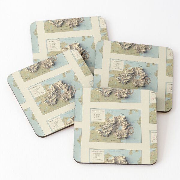 Item preview, 1987 Northern Ireland Relief Map digitally-rendered designed and sold by ThinkAboutMaps.