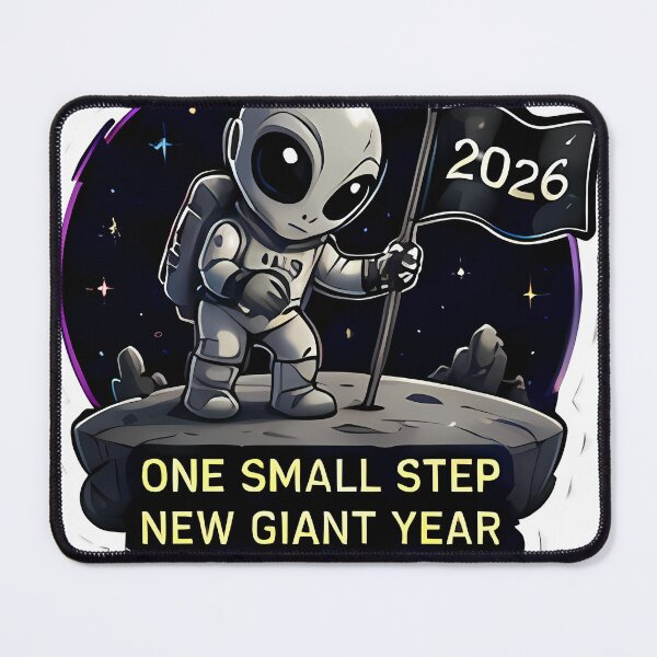 Item preview, One Small Step, New Giant Year 2026 — Alien Astronaut designed and sold by ikramandco.