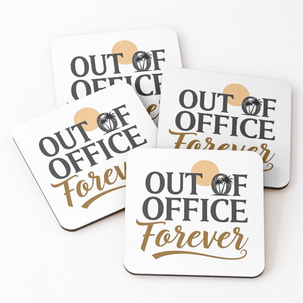 Item preview, Out of office forever palm trees retirement design designed and sold by Prints by Mat.