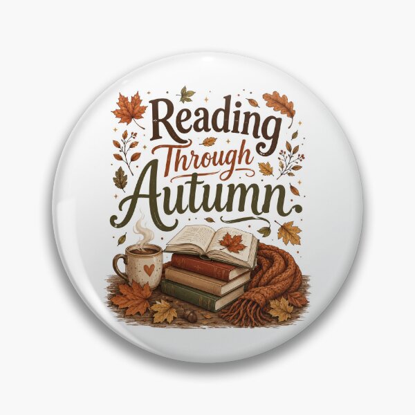 Item preview, Reading Through Autumn Cozy Stacked Books Coffee designed and sold by ElcastDesigns.