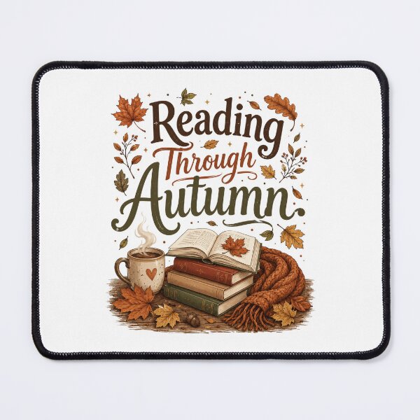 Item preview, Reading Through Autumn Cozy Stacked Books Coffee designed and sold by ElcastDesigns.