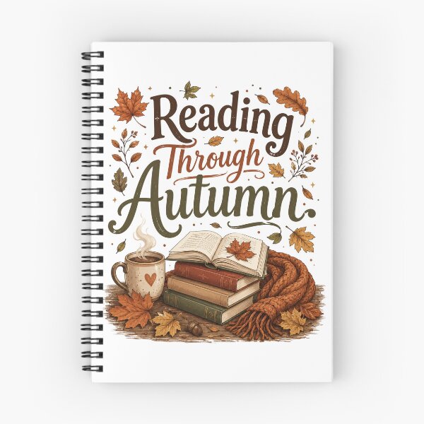 Item preview, Reading Through Autumn Cozy Stacked Books Coffee designed and sold by ElcastDesigns.