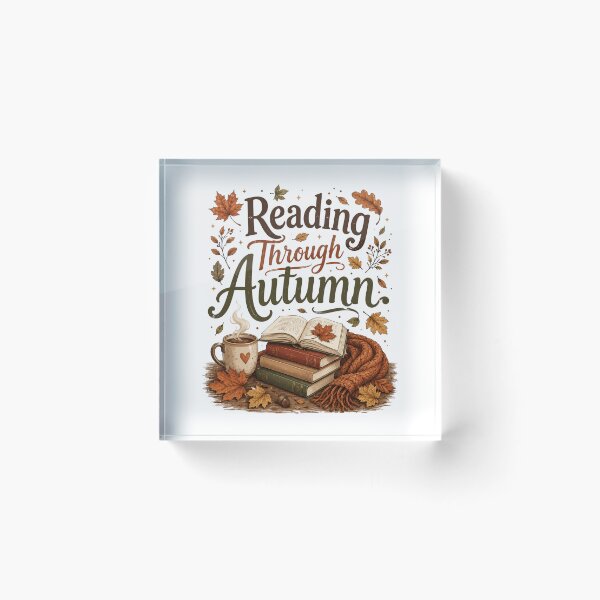 Item preview, Reading Through Autumn Cozy Stacked Books Coffee designed and sold by ElcastDesigns.
