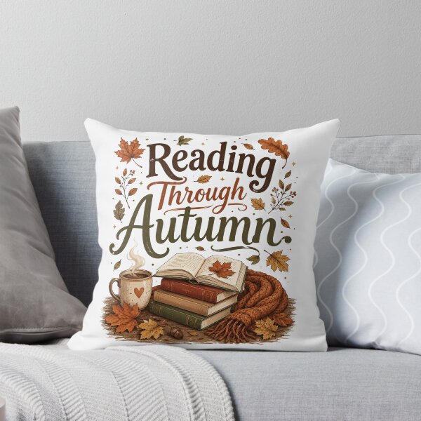 Item preview, Reading Through Autumn Cozy Stacked Books Coffee designed and sold by ElcastDesigns.