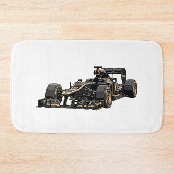 Item preview, 2012 Lotus E20 Kimi Raikkonen Black Gold Livery F1 Racing Car Illustration designed and sold by Motorline44.