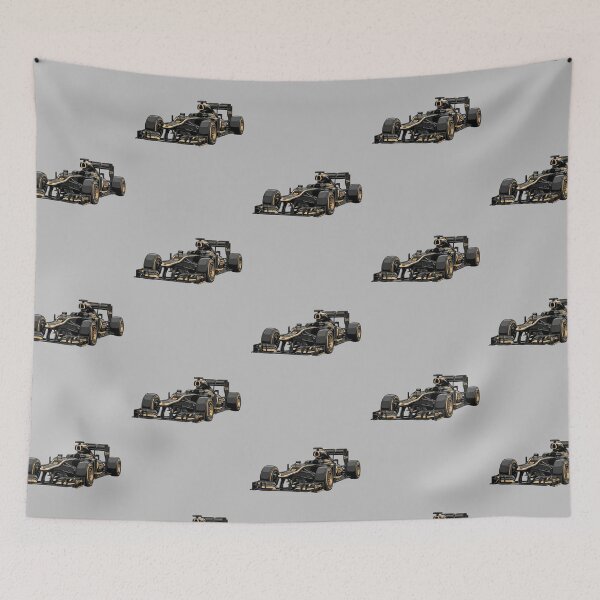 Item preview, 2012 Lotus E20 Kimi Raikkonen Black Gold Livery F1 Racing Car Illustration designed and sold by Motorline44.