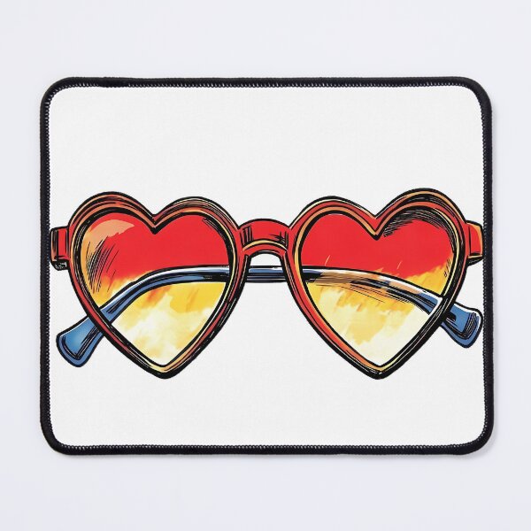 Item preview, Heart shaped retro disco sunglasses designed and sold by SummaGrove.