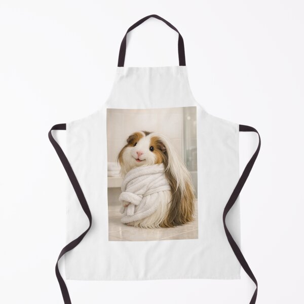Item preview, Peruvian Guinea Pig Wearing a Bathrobe designed and sold by Sillytoe.