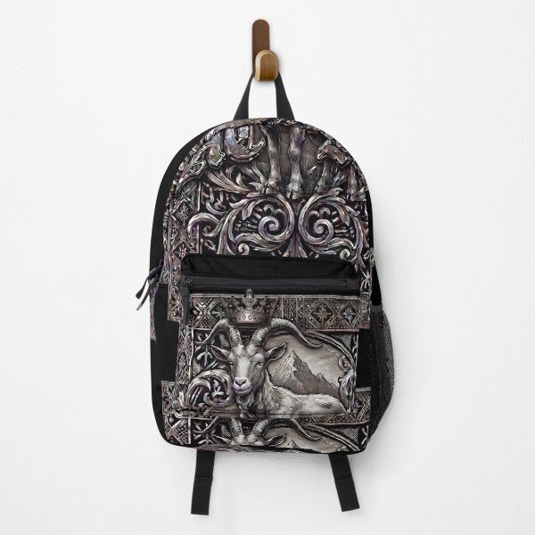 Item preview, AOTSHI Goat Emblem – Vintage Metallic Engraving designed and sold by AOTSHI.