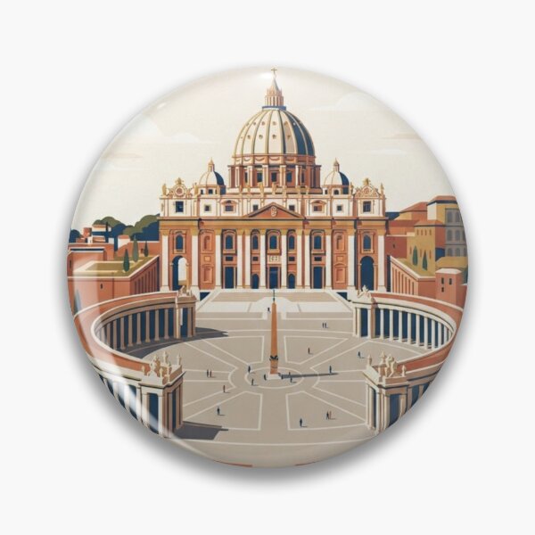 Item preview, Vatican City St. Peter’s Basilica & Square Travel Poster designed and sold by ElartedeNoel.