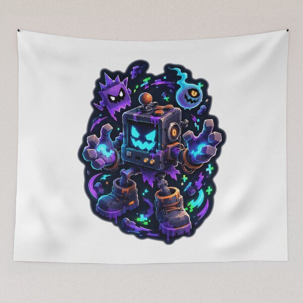 Item preview, Neon Arcade Monster Robot Gamer designed and sold by CarinaScarbroug.