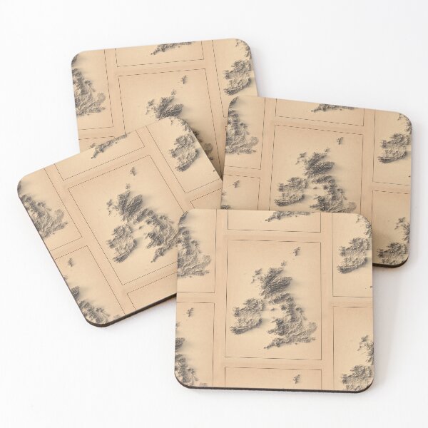 Item preview, United Kingdom UK and Ireland Relief 3D Map digitally-rendered designed and sold by ThinkAboutMaps.